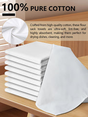 Flour sack towels 100% cotton lint-free absorbent