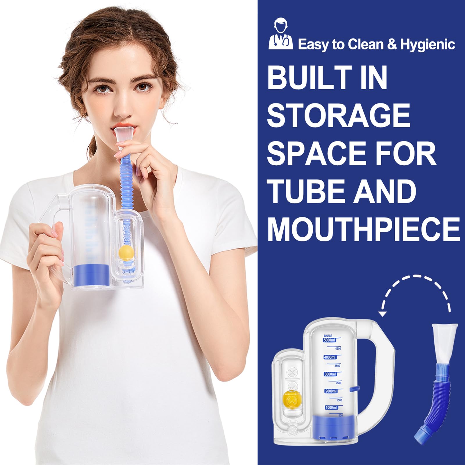 Flexible tube and mouthpiece adjustable for various positions