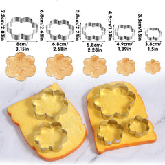 Flower cookie cutter set 2.7 inch size stainless steel