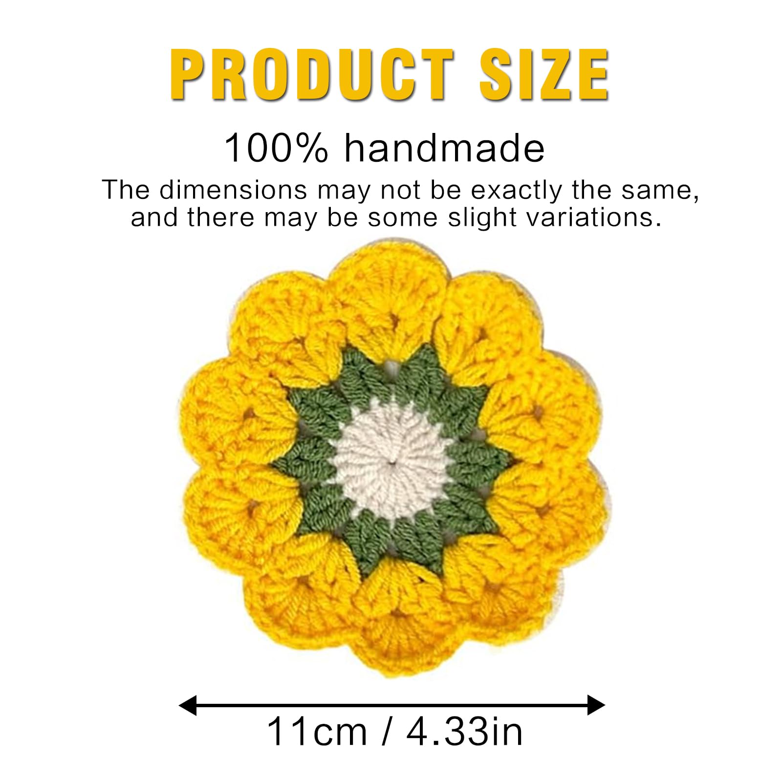 absorbent yarn coaster protects surfaces from heat and moisture