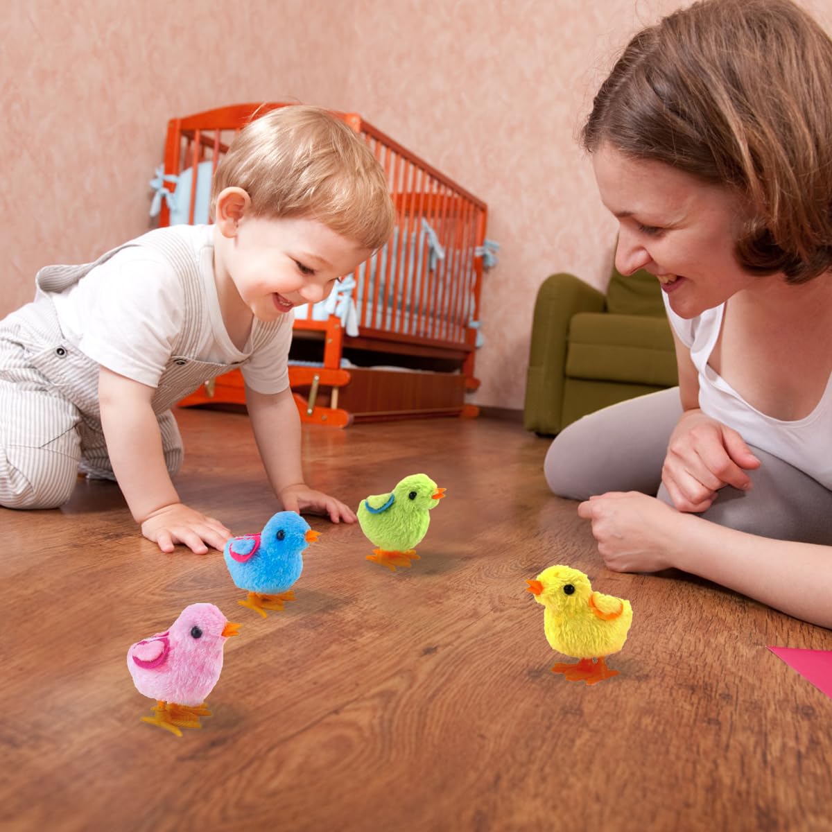 Educational Easter toy to develop color recognition