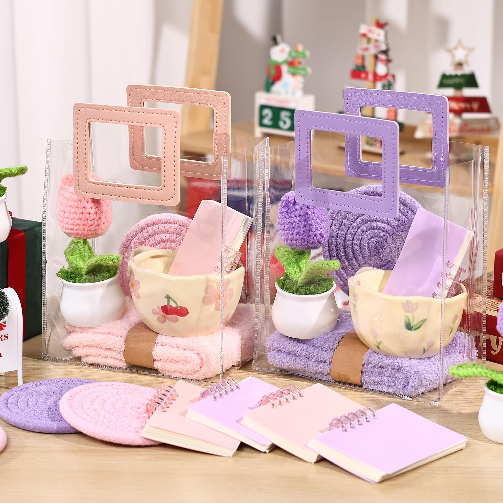 Coasters included in six set gift package