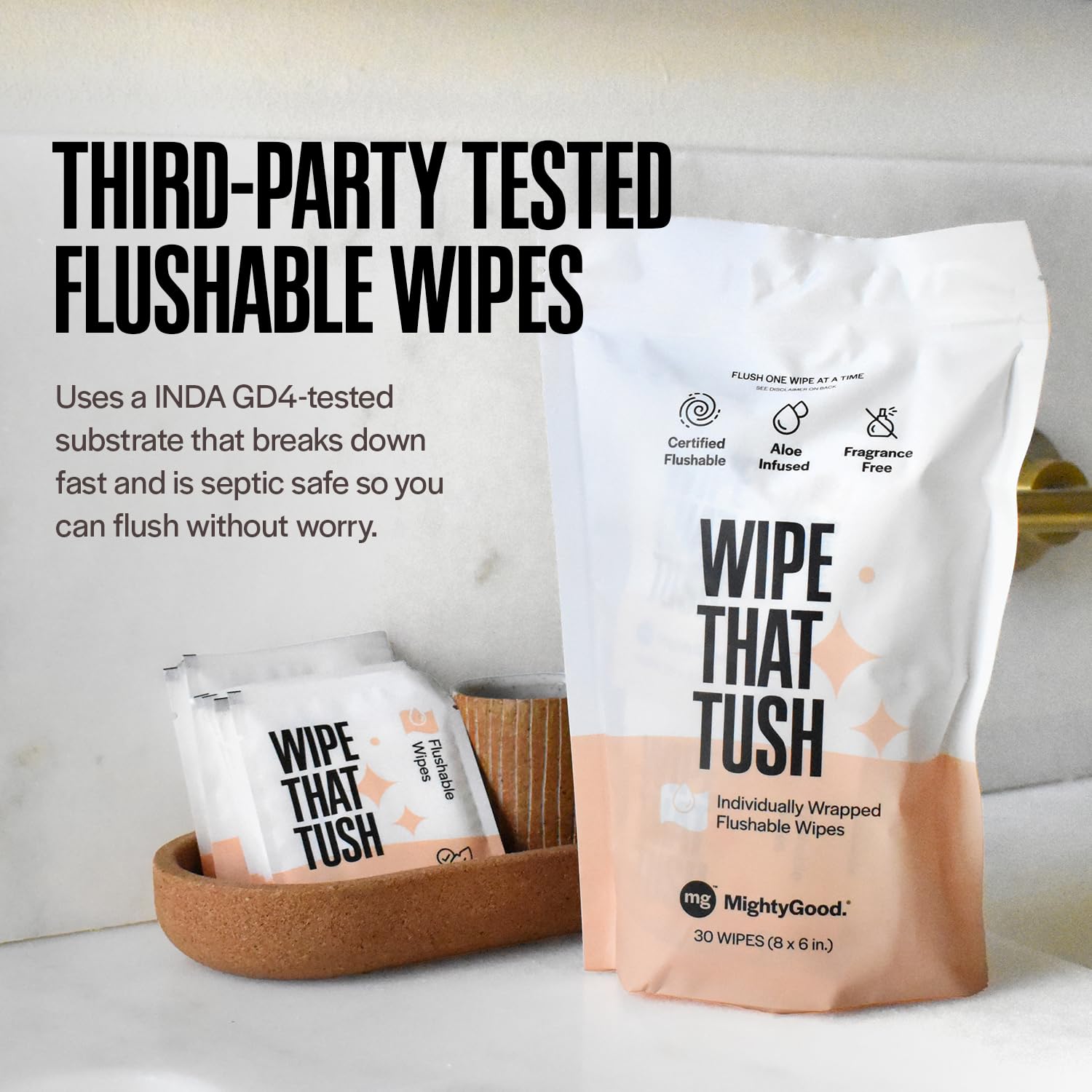 30 hand sanitizing wipes pack in the travel set