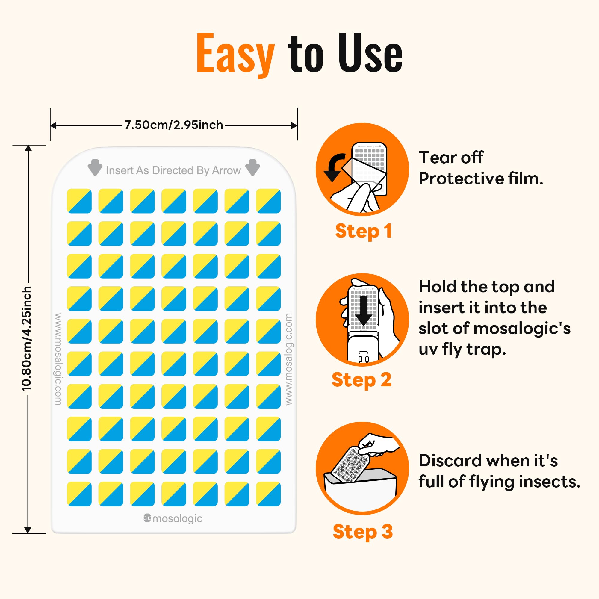 10pcs single-side glue cards Mosalogic refill