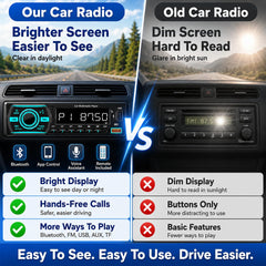 Digital FM radio with 30+ presets and memory function