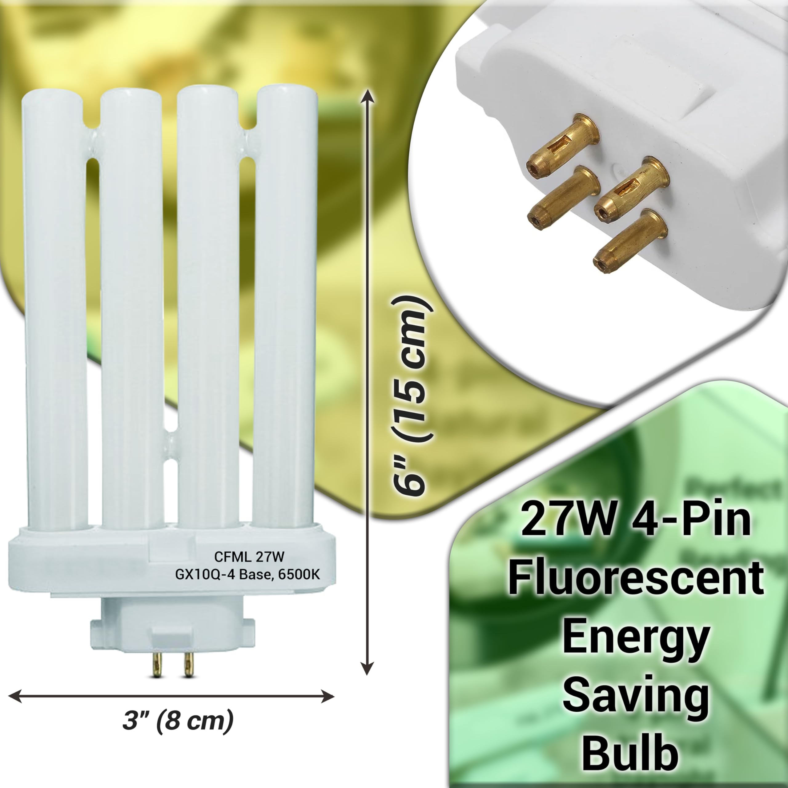 Non-dimmable CFL bulb GX10Q-4