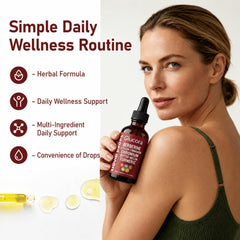 Vegan and sugar-free liquid supplement bottle label