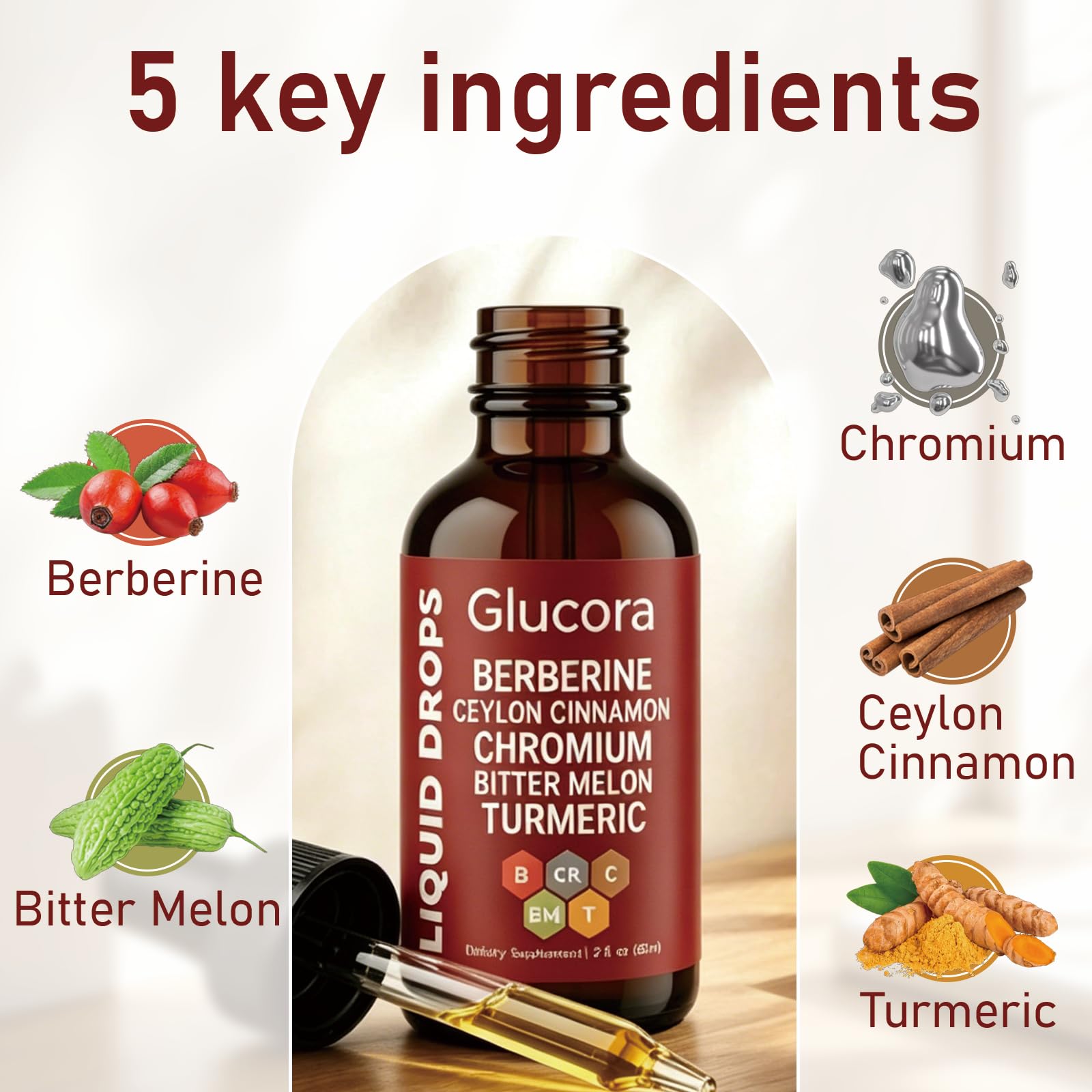 Moringa and Chromium Picolinate in liquid blend