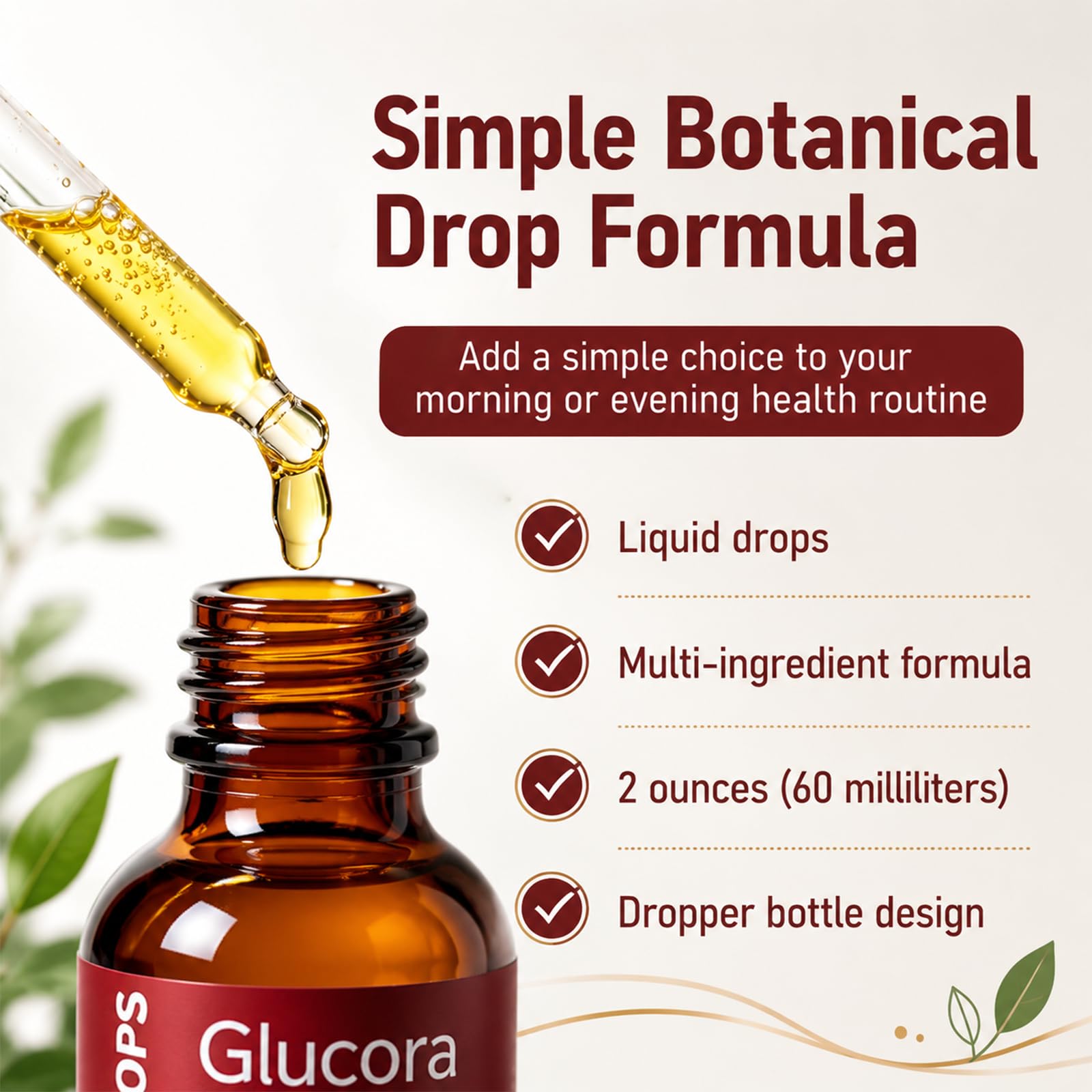 Dropper bottle designed for easy measuring