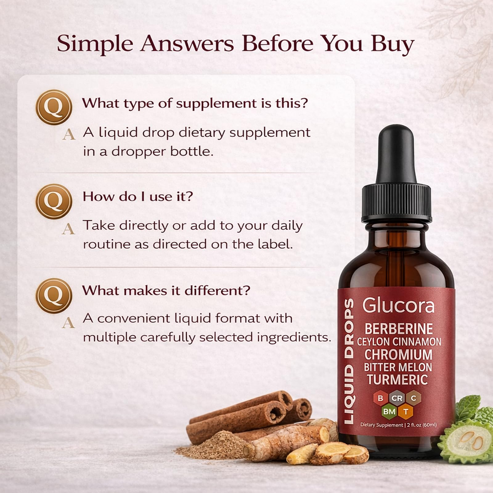 Liquid botanical blend for adults who prefer drops