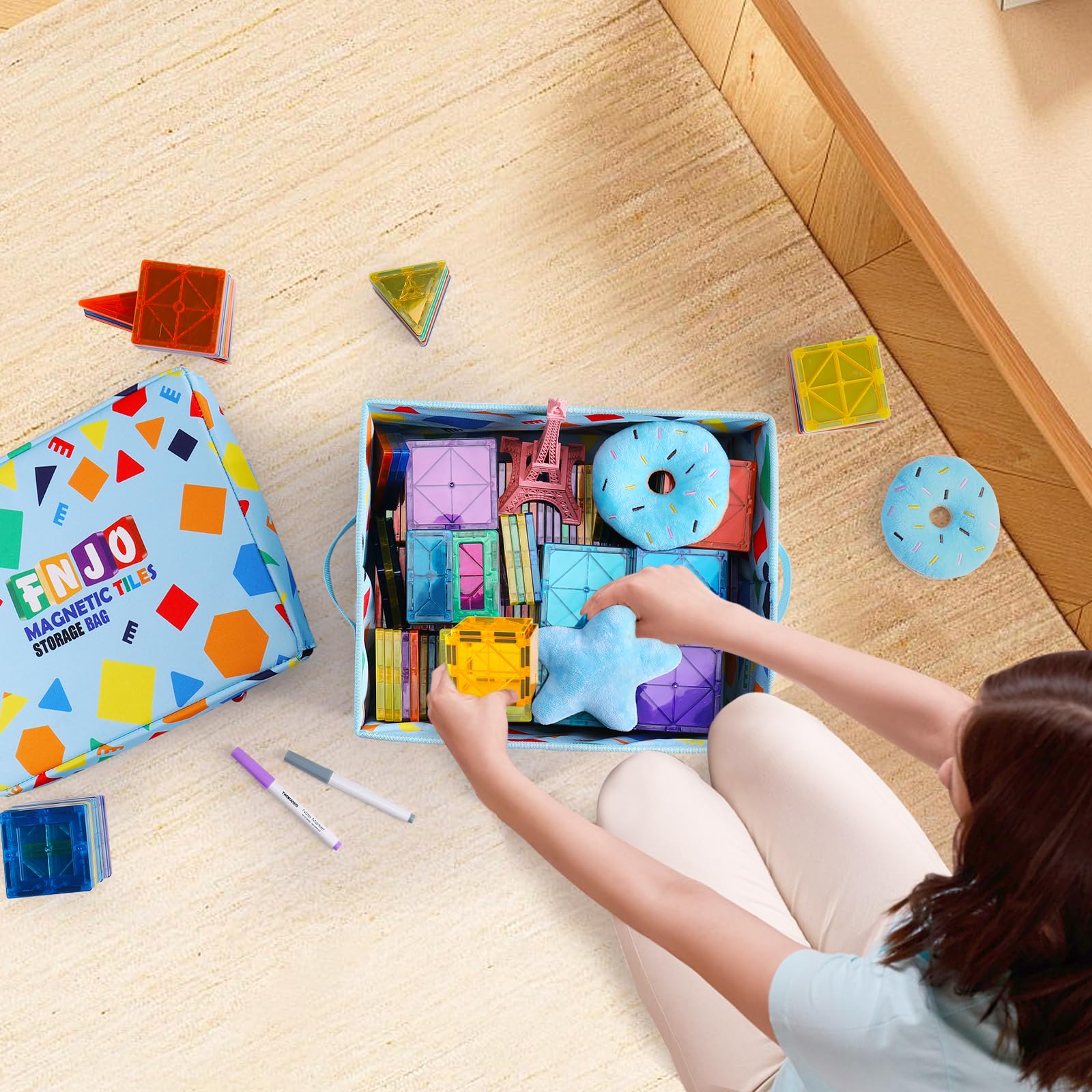Playroom organizer storage bin interior for kids