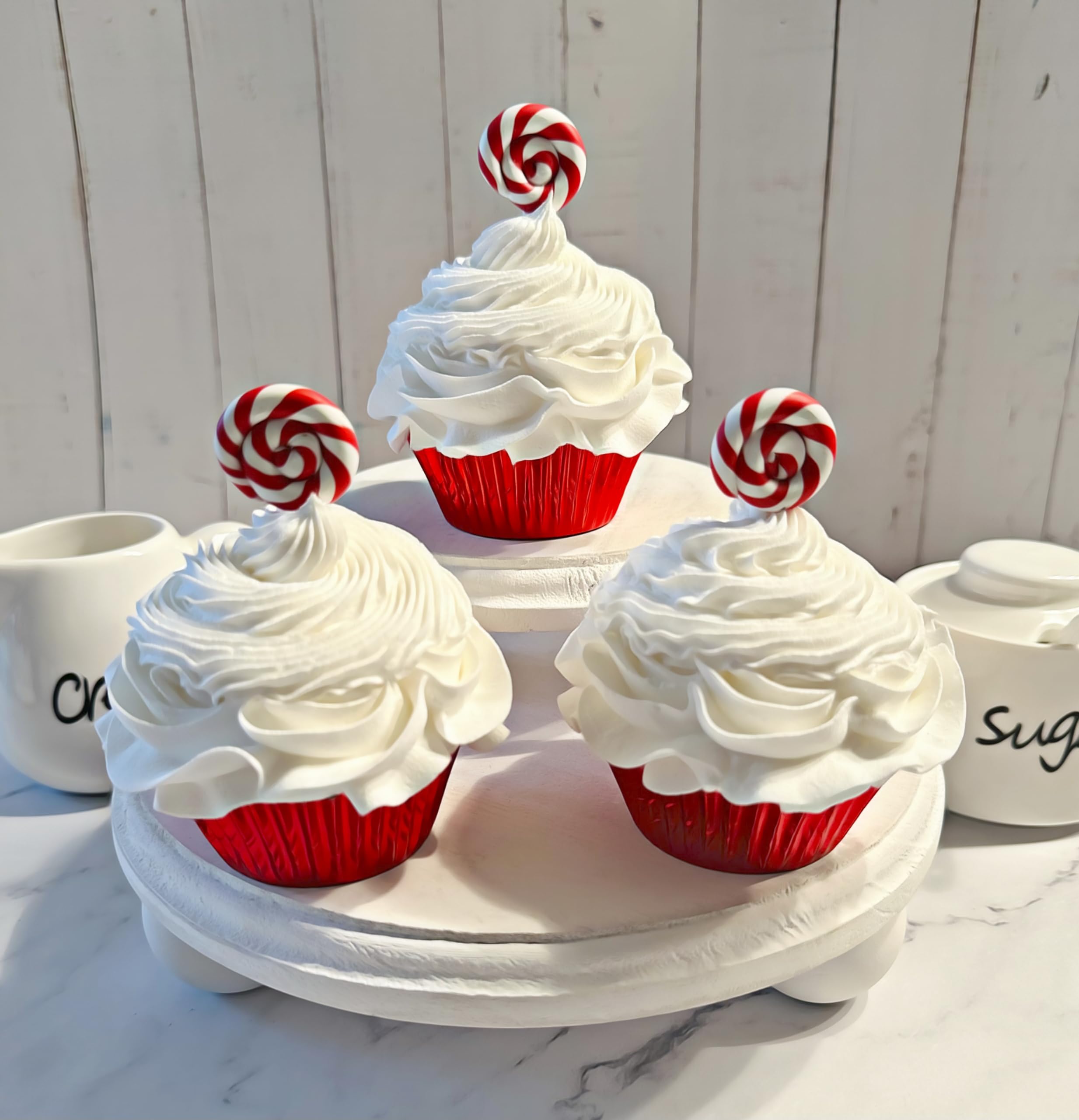 Handmade Dezicakes foam cupcakes for business display