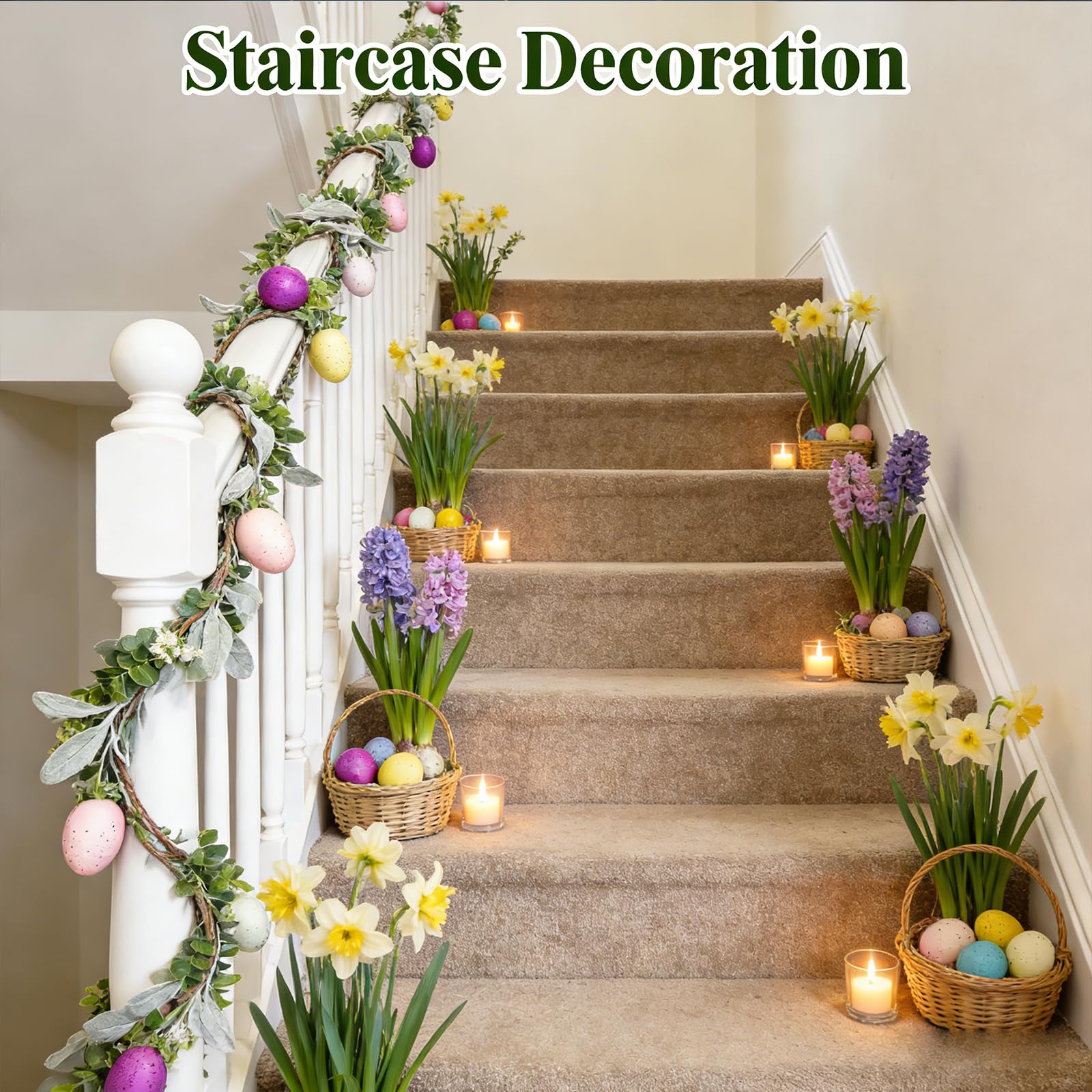Decor garland suitable for mantels and windows