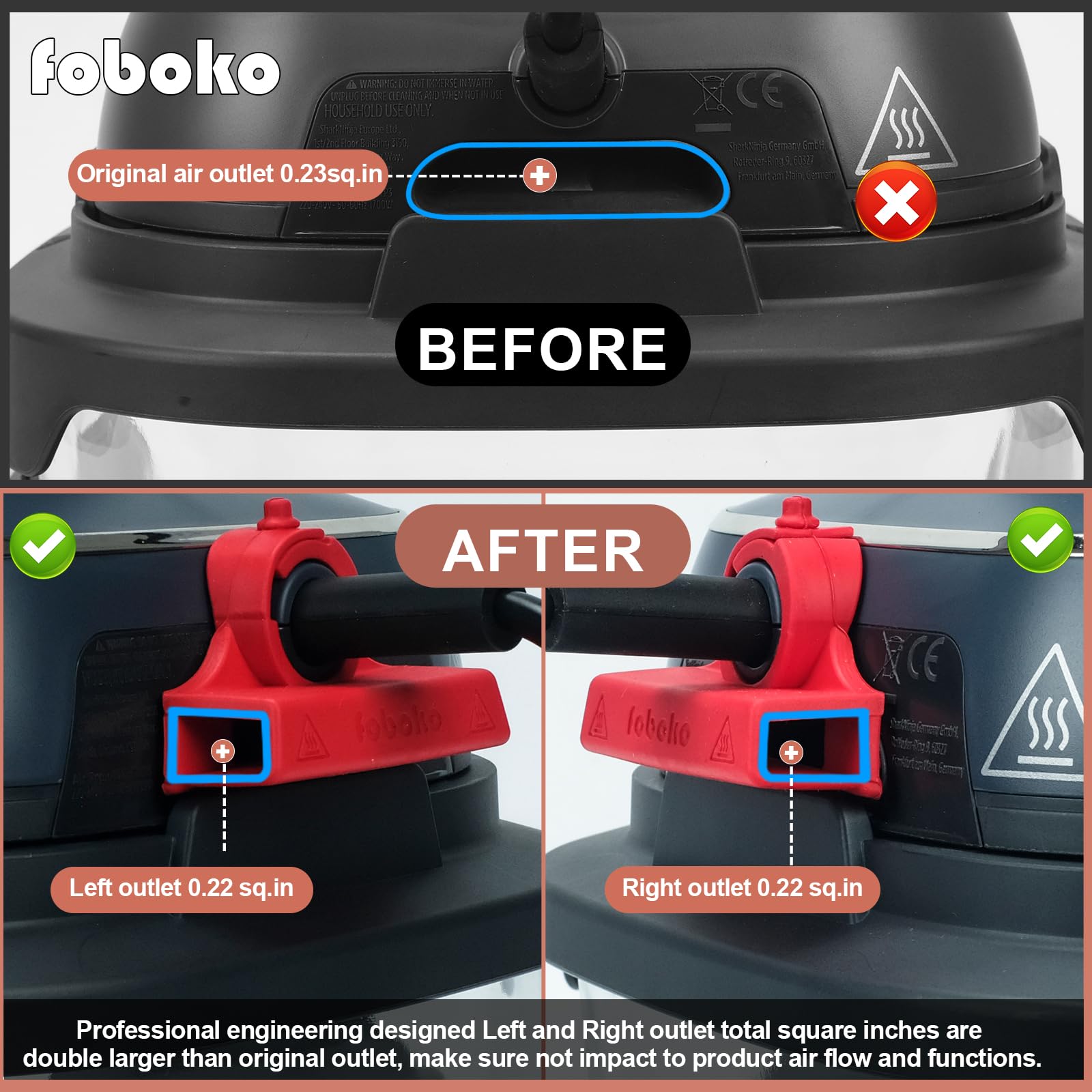 foboko diverter compatible with Ninja Crispi FN100