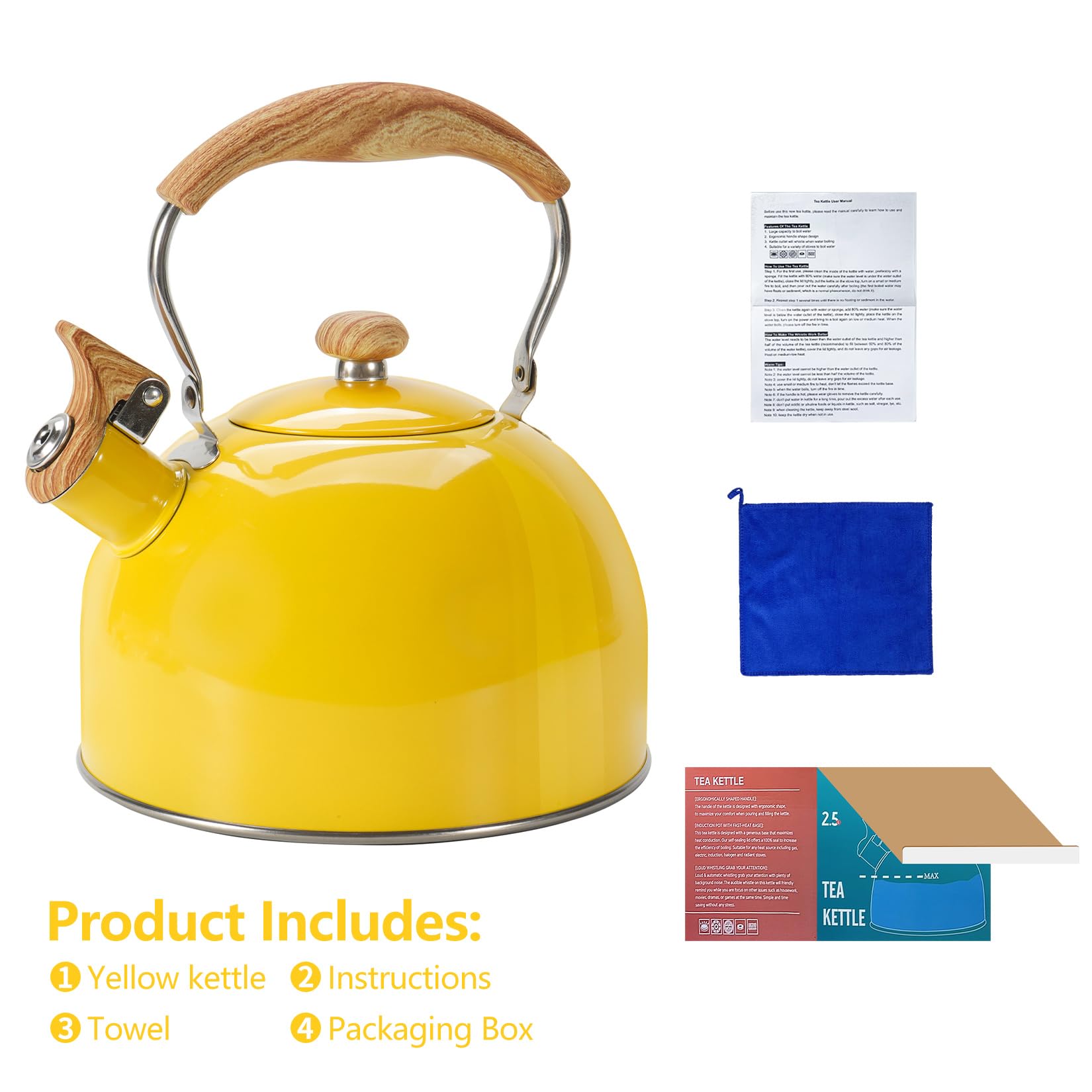 Foedo nozzle thumb press switch tea kettle