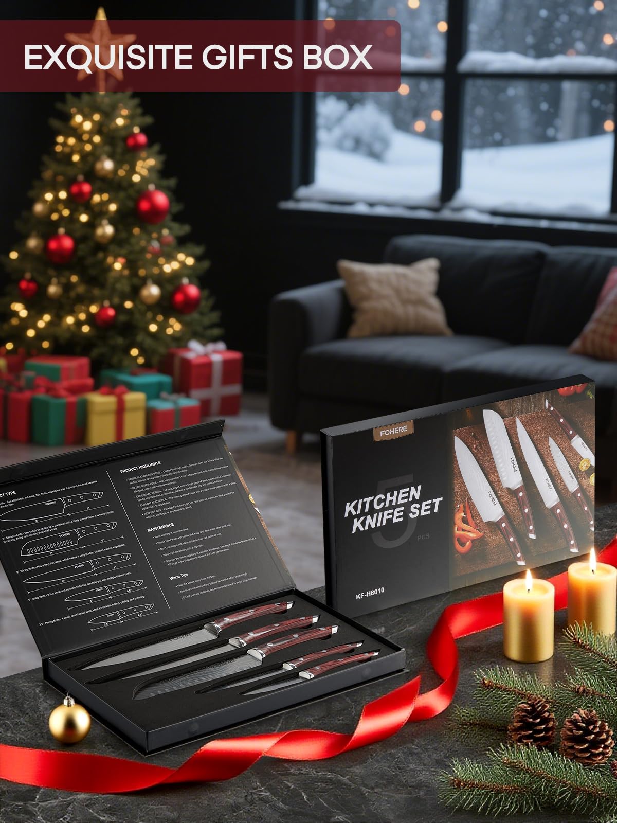 FOHERE high-carbon stainless steel blades