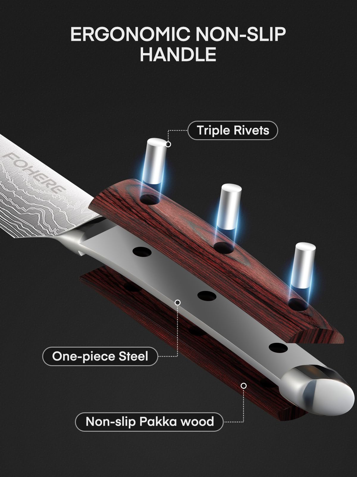 FOHERE paring knife 3.5in