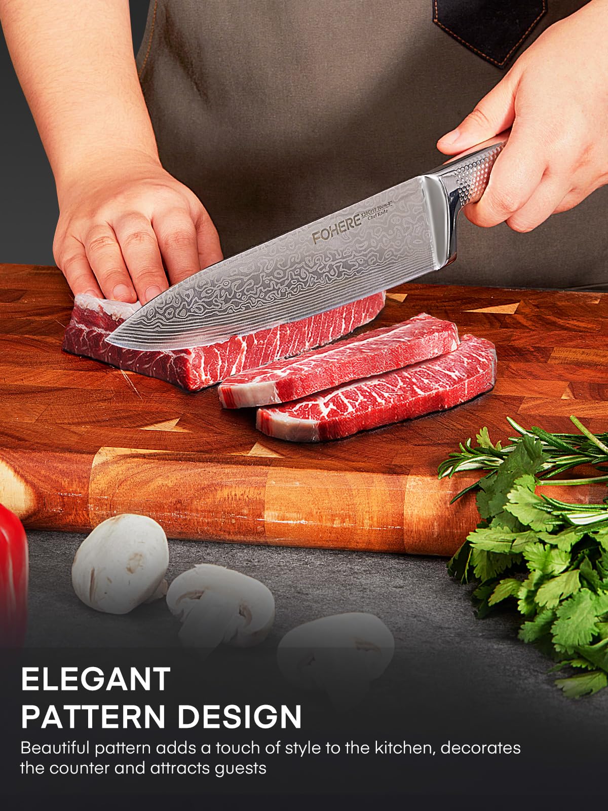 FOHERE 8 inch slicing knife image