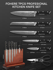 FOHERE 8 inch chef knife image