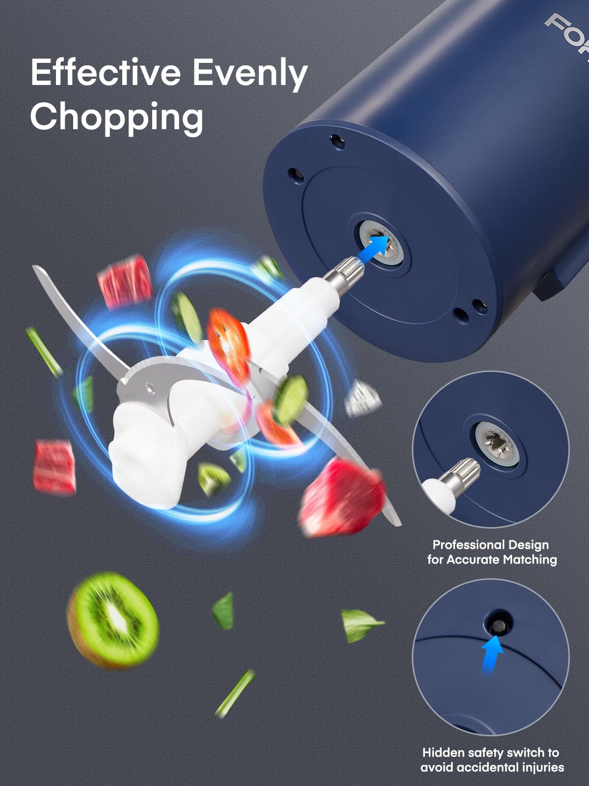 FOHERE 8 cup bowl for meat and vegetables