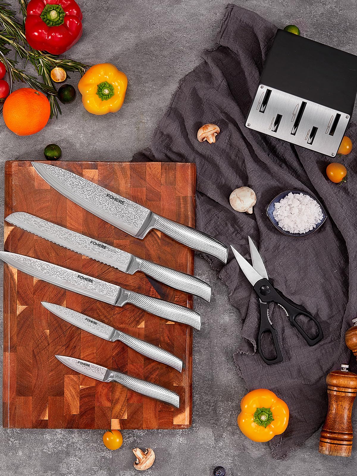 FOHERE knife holder and block image