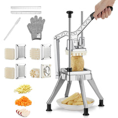FOHRER commercial vegetable chopper and french fry cutter with four blades
