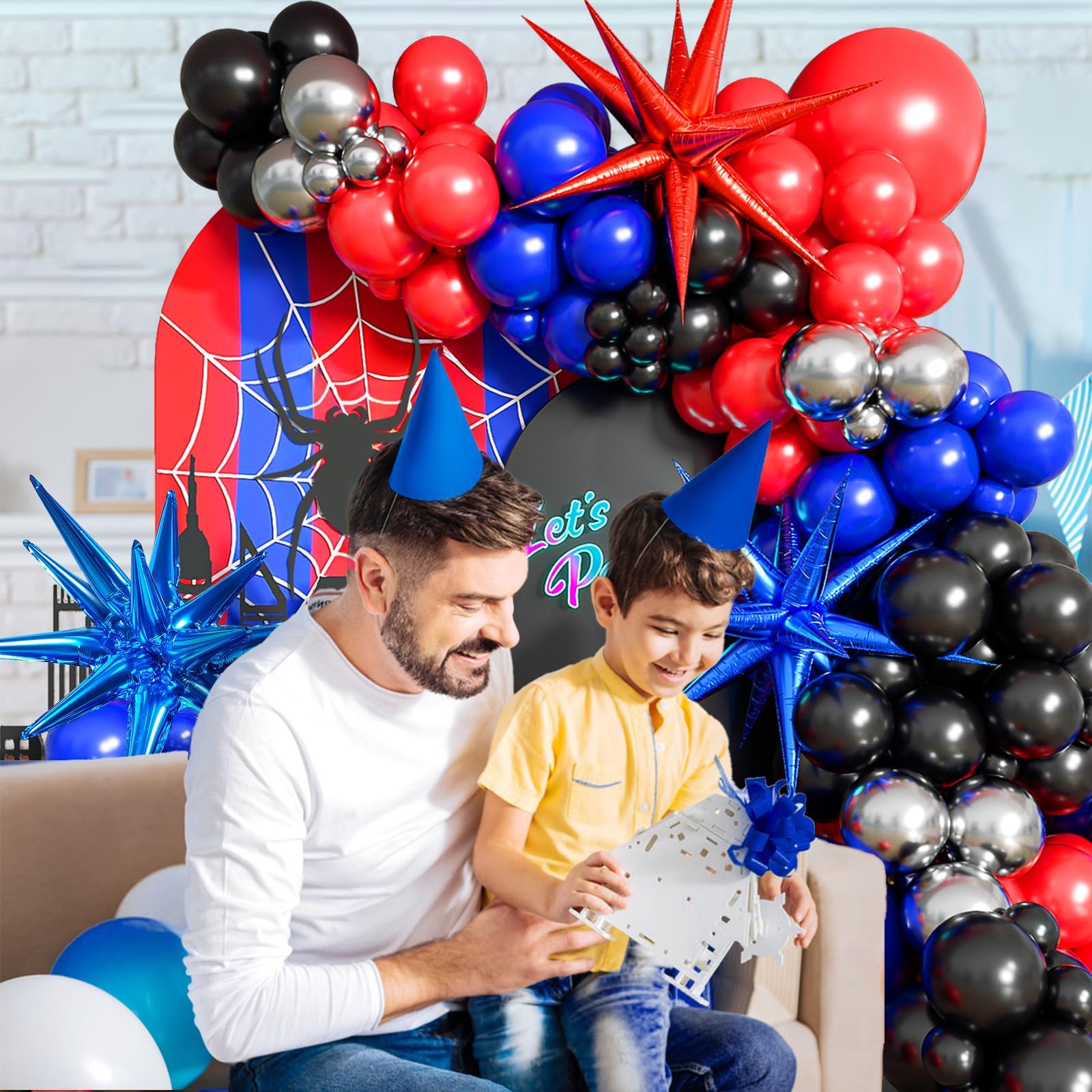 blue foil balloon 22inch and red foil balloon 22inch