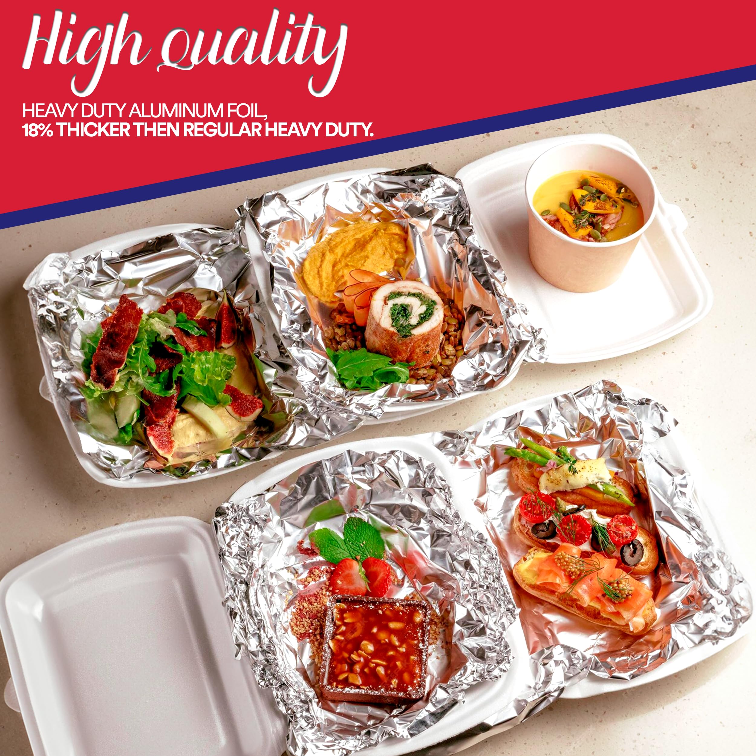 Food grade aluminum foil roll for cooking and freezing