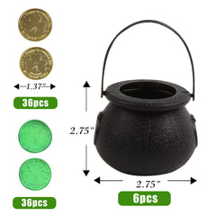 72 shamrock coins included in the set with 36 gold and 36 green