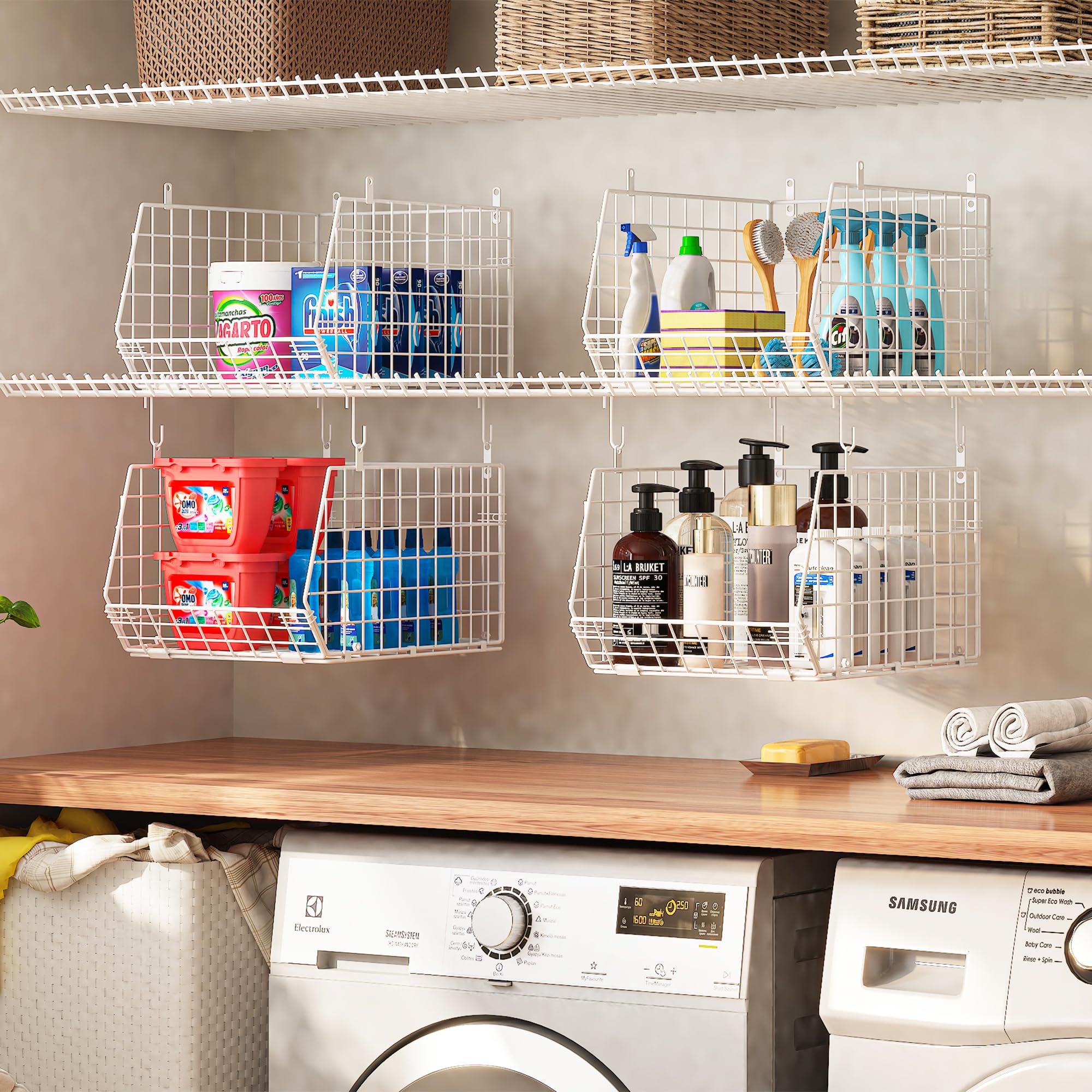 foldable closet shelves unit for space saving