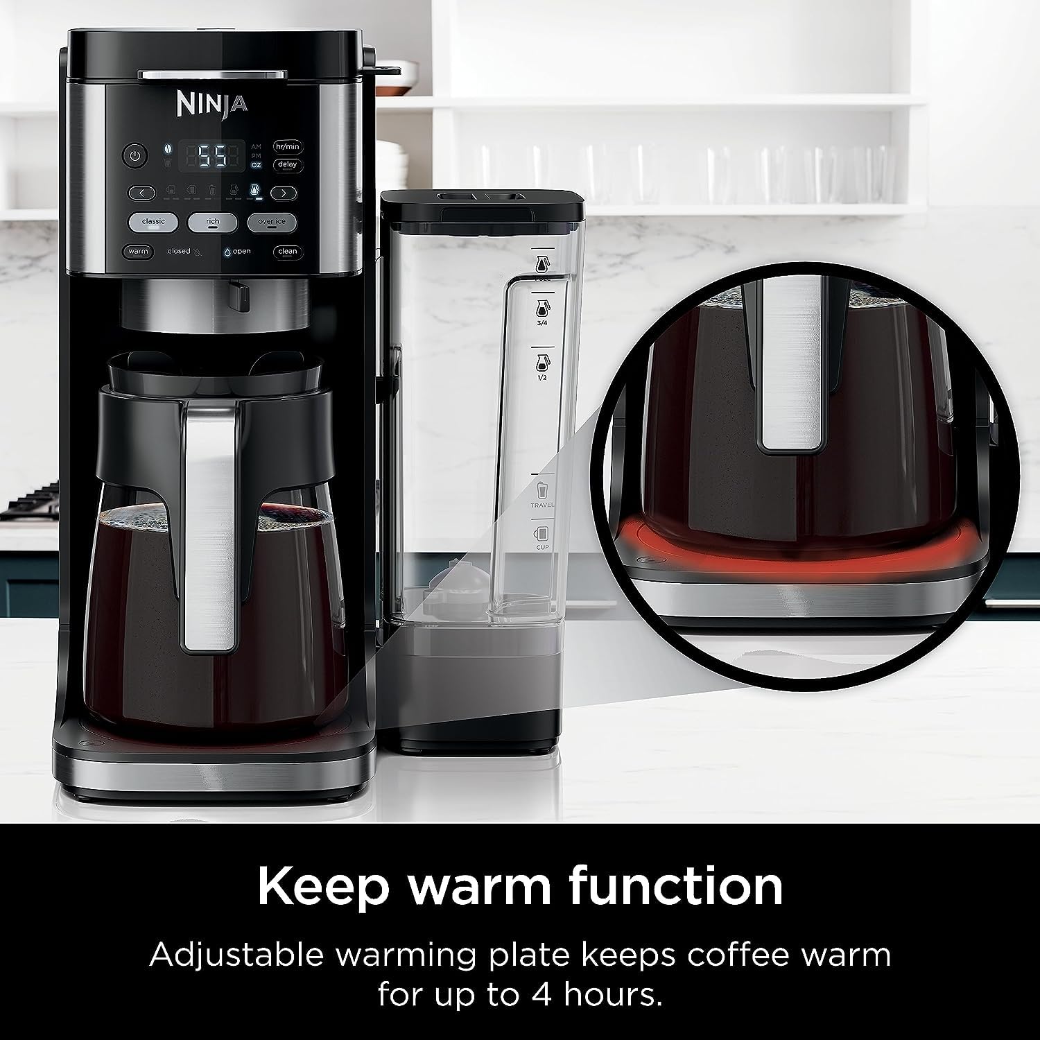Foldable single serve platform elevates mug height on coffee maker