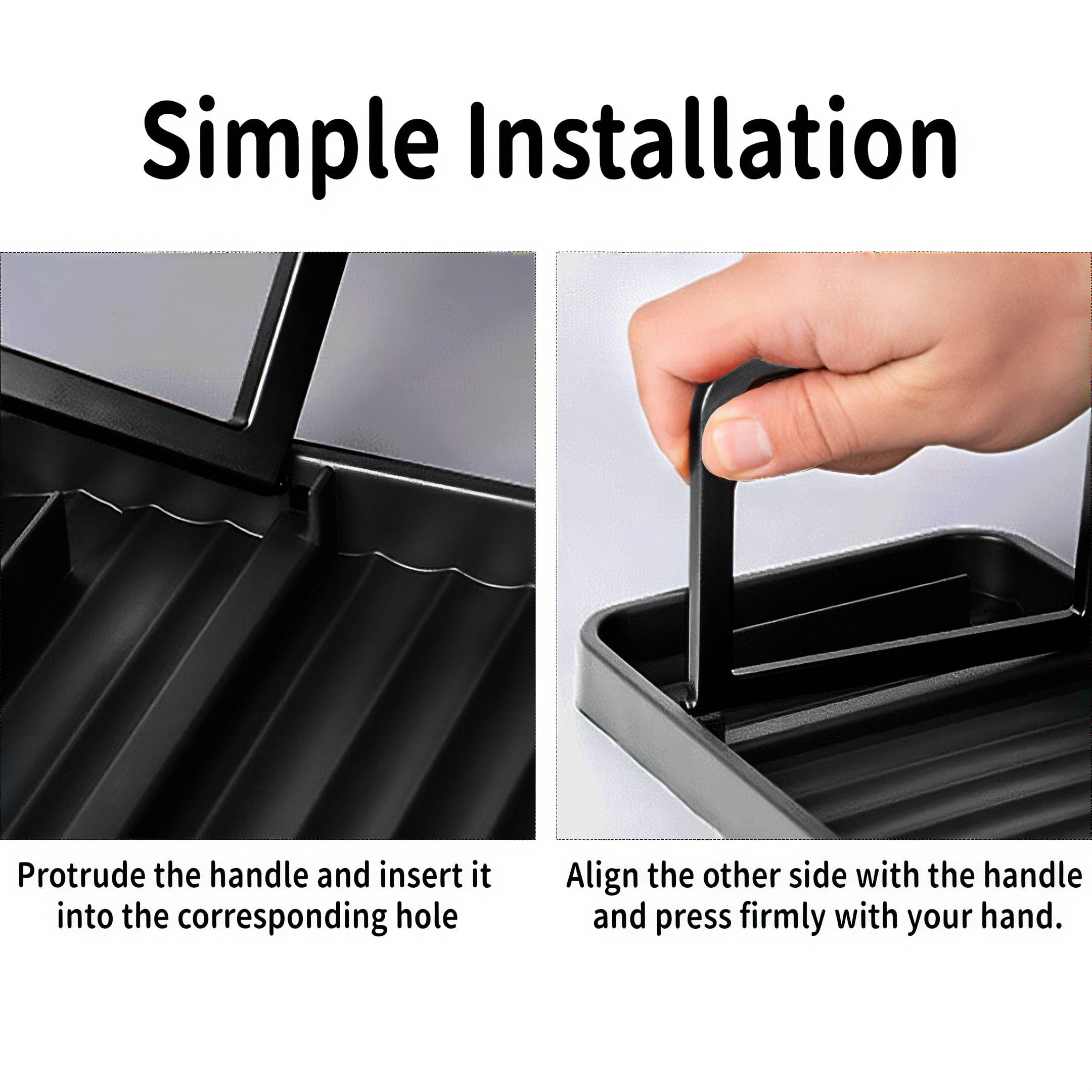 No-drill installation spoon rest pressed onto surface