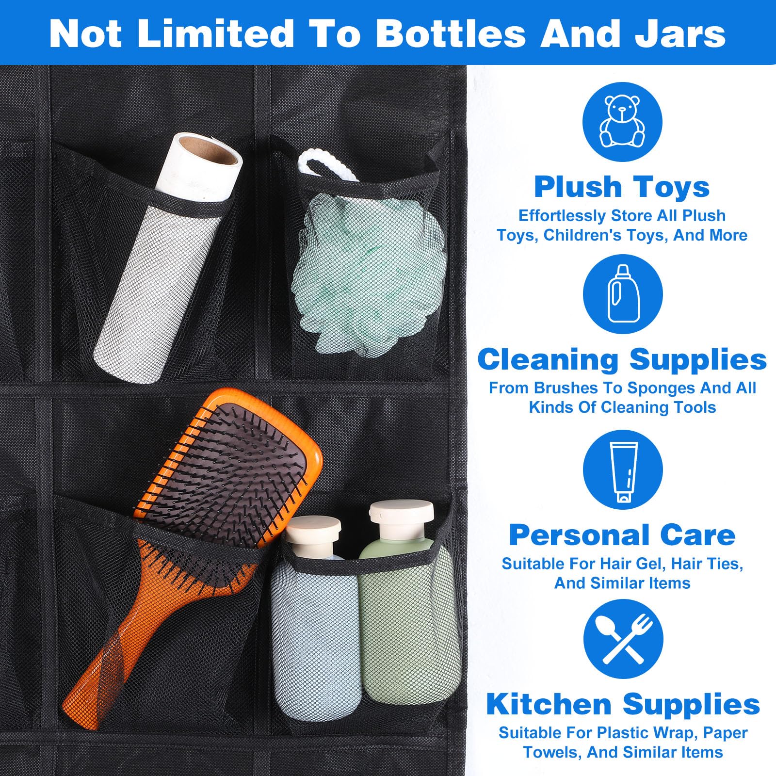 Foldable wall mount water bottle storage for kitchens and RVs
