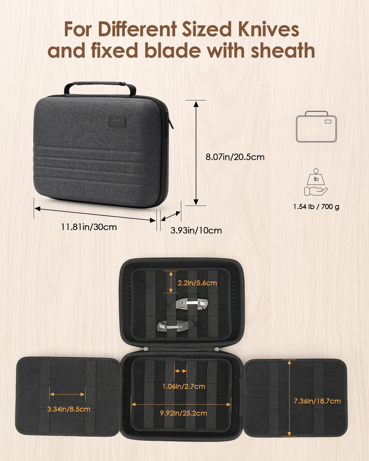 SQERO folding knife holder