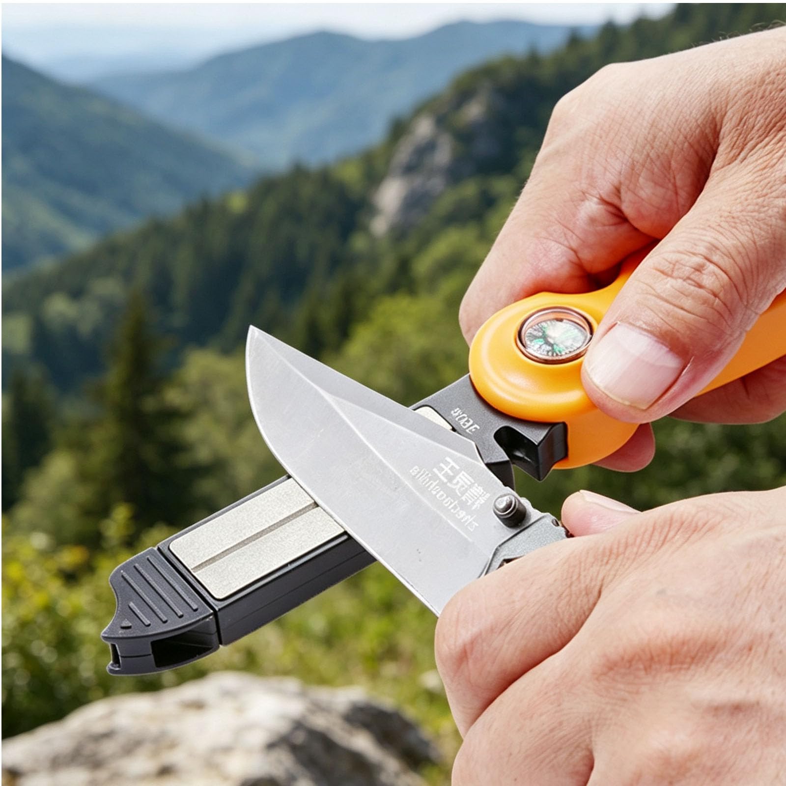 Folding safety design with full-coverage handle