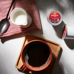 Keurig compatible Folgers K-Cup pods for fast brew