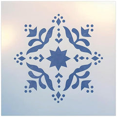 The Artful Stencil Folk Art Motif 2 stencil 7.5 x 7.5 inches Mylar
