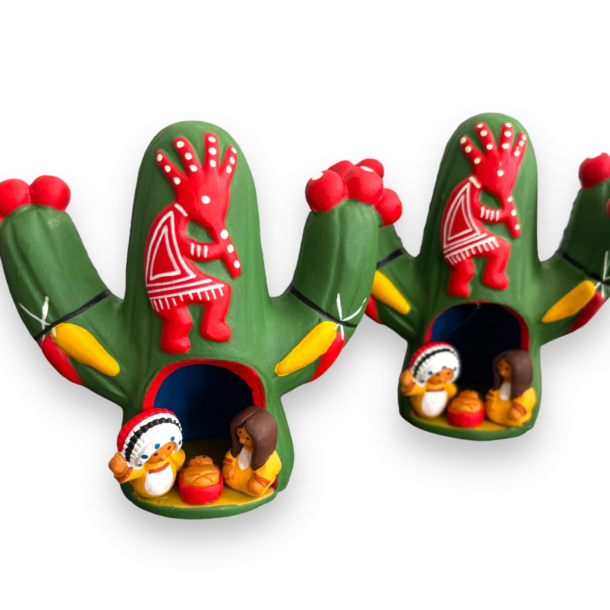 Christmas decor nativity ornament from cactus-nopal collection