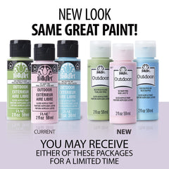 12 bottle FolkArt outdoor acrylic paint set for beginners
