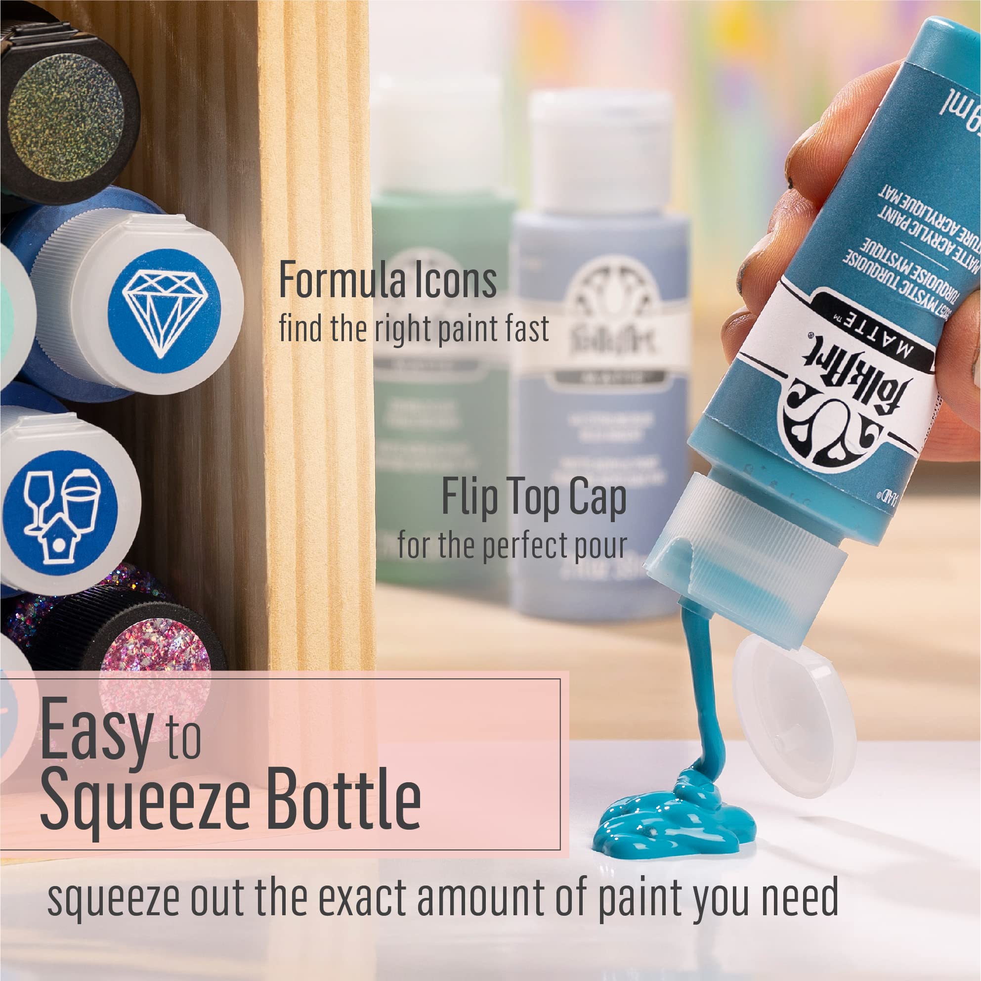 Acrylic paint 402 Light Blue FolkArt color