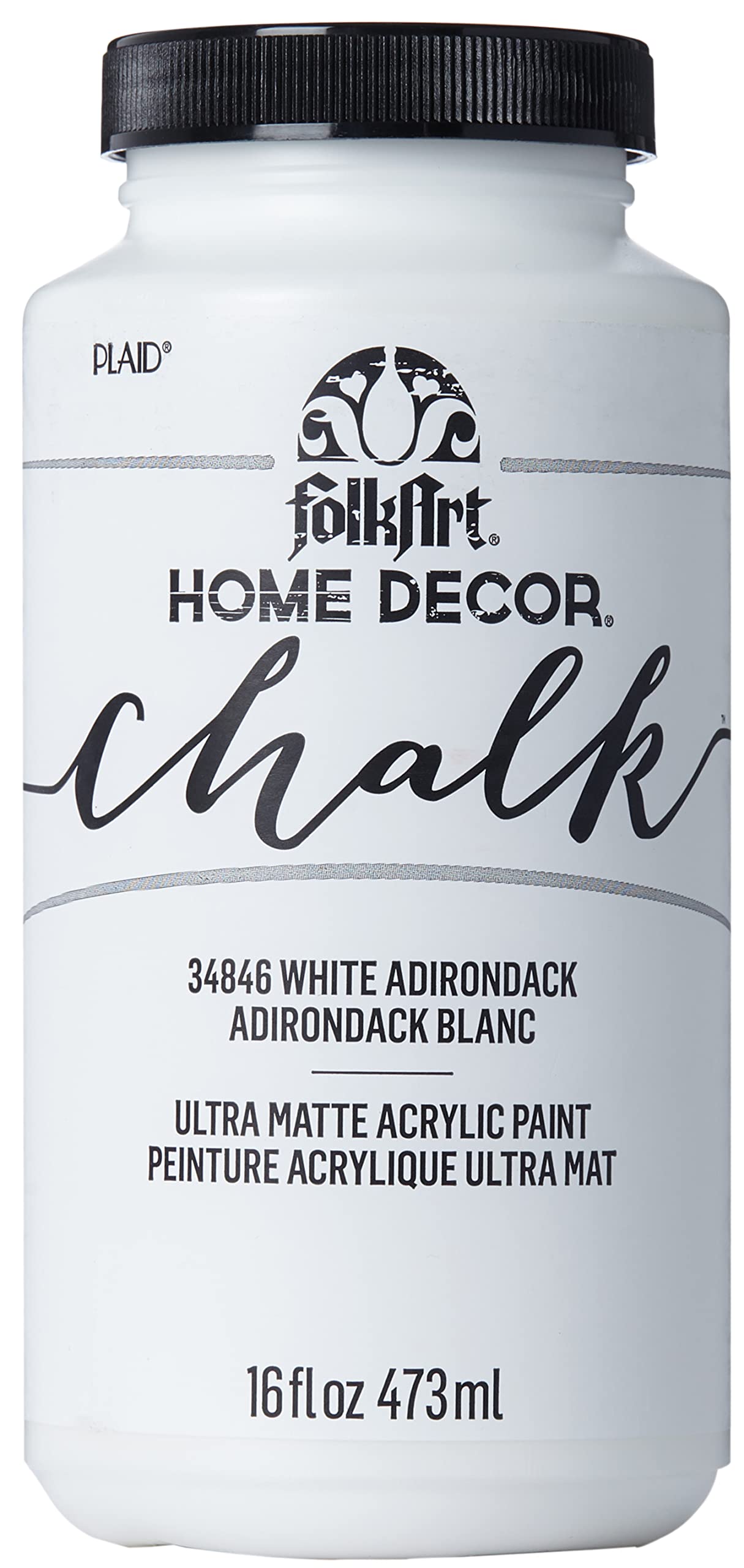 FolkArt Home Decor Chalk 16 oz White Adirondack for furniture projects