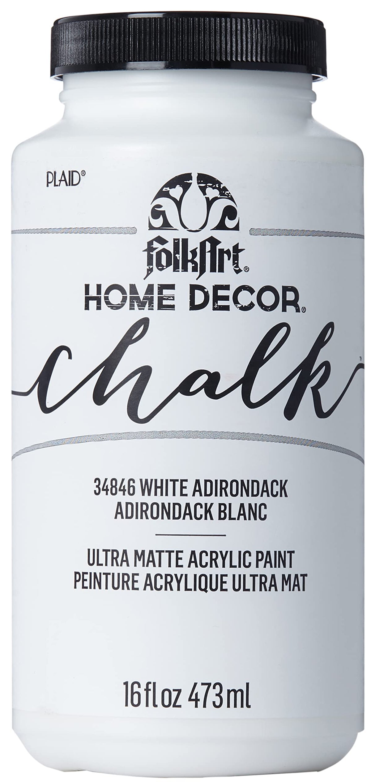 FolkArt Home Decor Chalk 16 oz White Adirondack for furniture projects