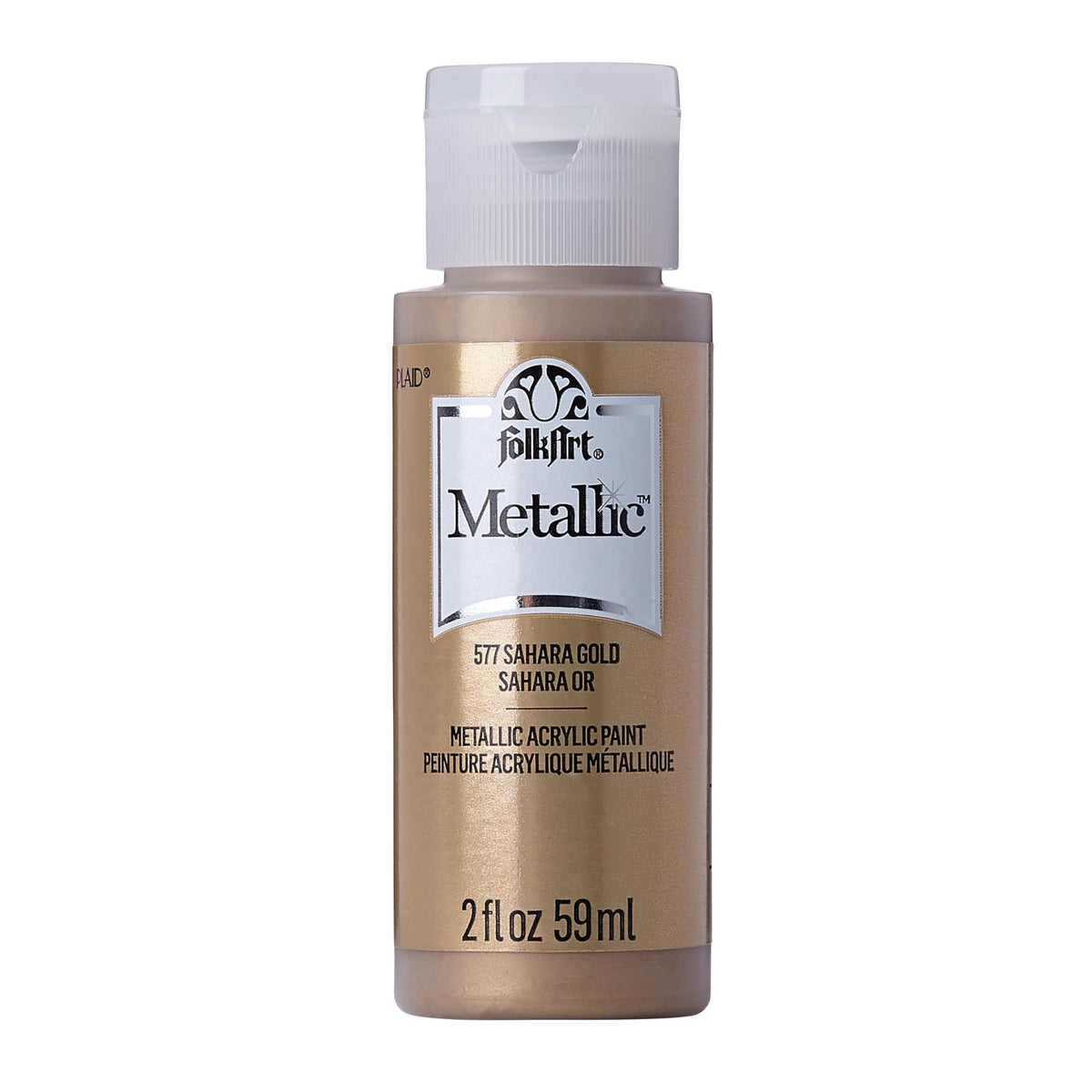 FolkArt Metallic Acrylic Paint 2 oz Sashara Gold