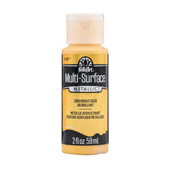 FolkArt multisurface metallic paint Bright Gold 2 oz bottle