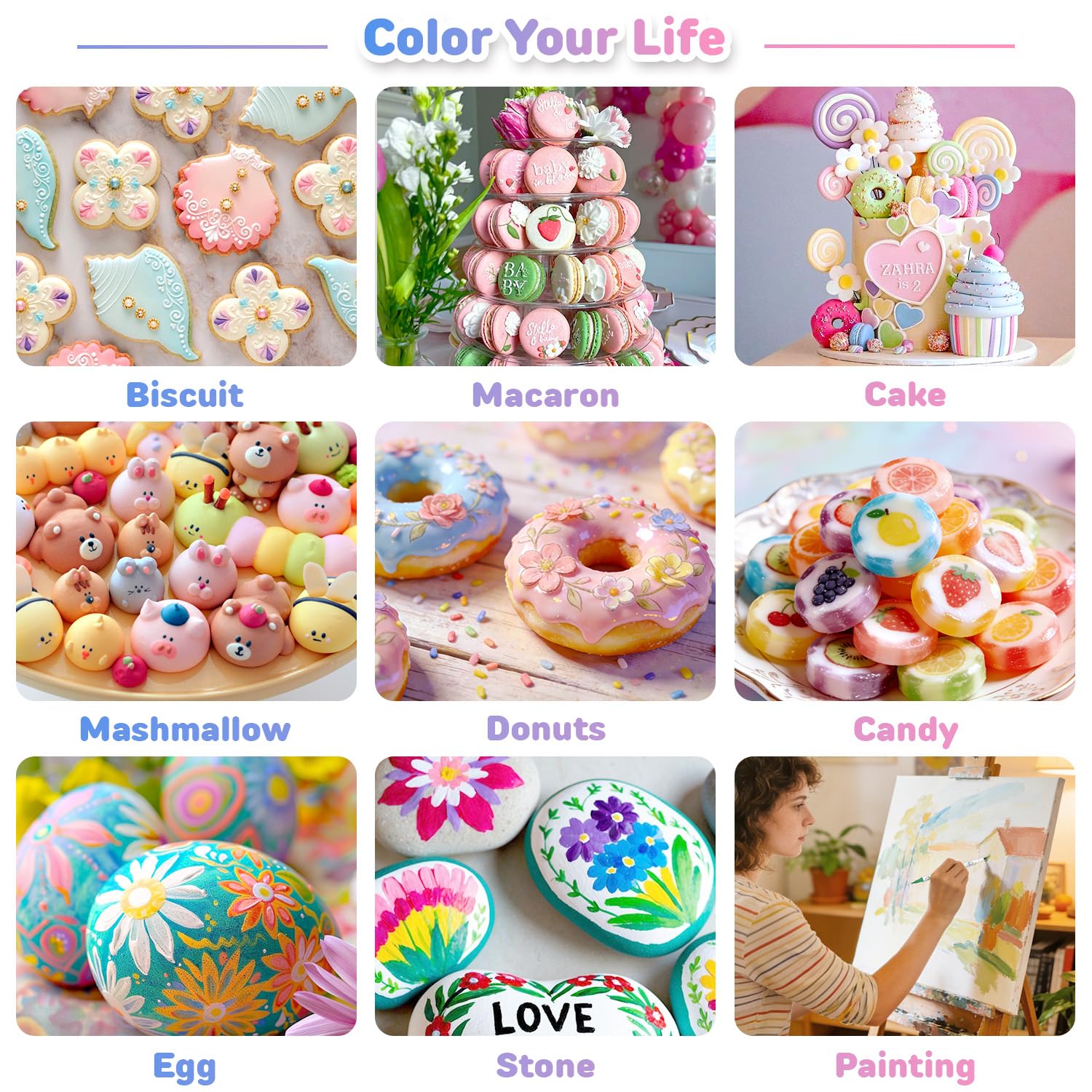 Fondant cake decorating markers from Treedoa