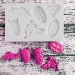 non-stick fondant mold easy release by pressing or twisting