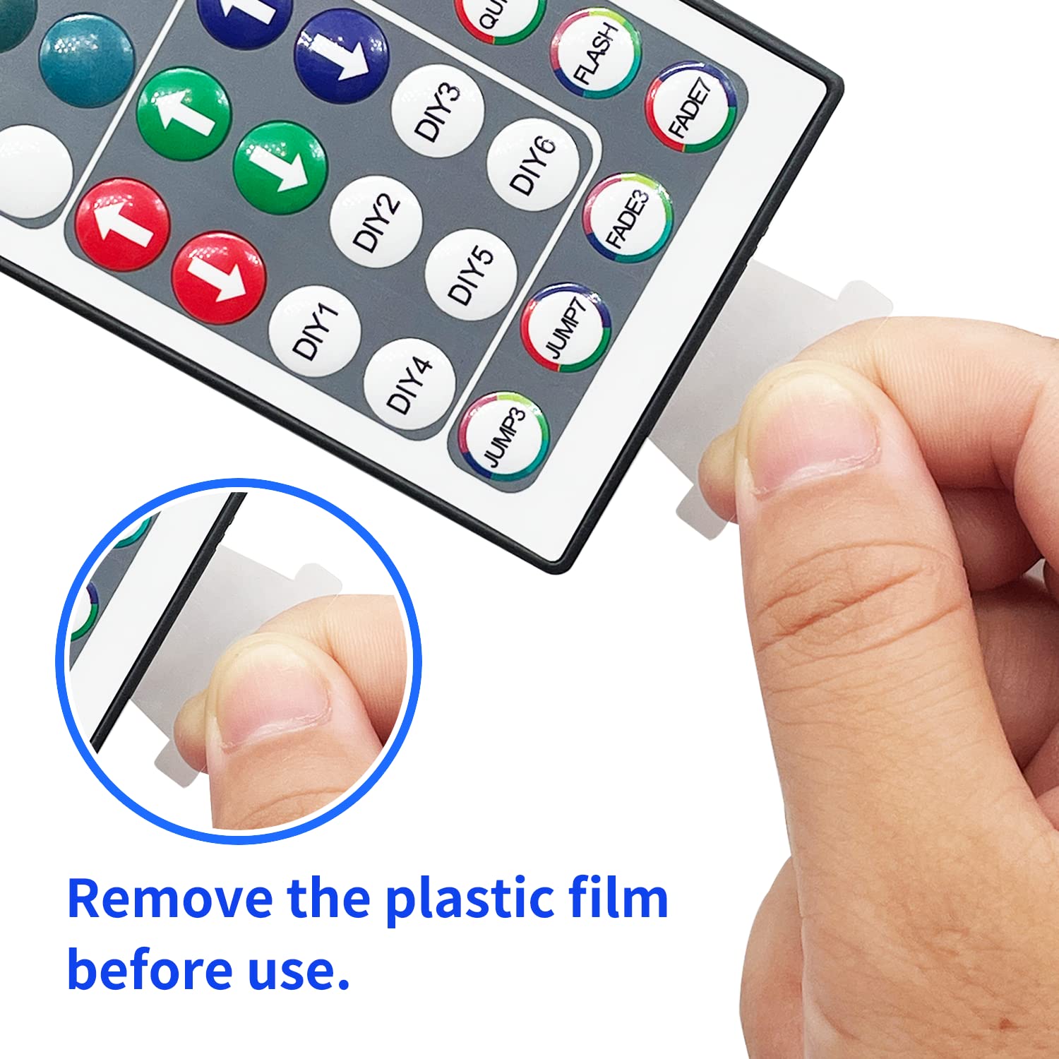 44-key IR remote control for FONEWE RGB LED strip lights