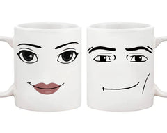 Fonhark Funny Gamer Mug Set 11oz white ceramic pack of 2