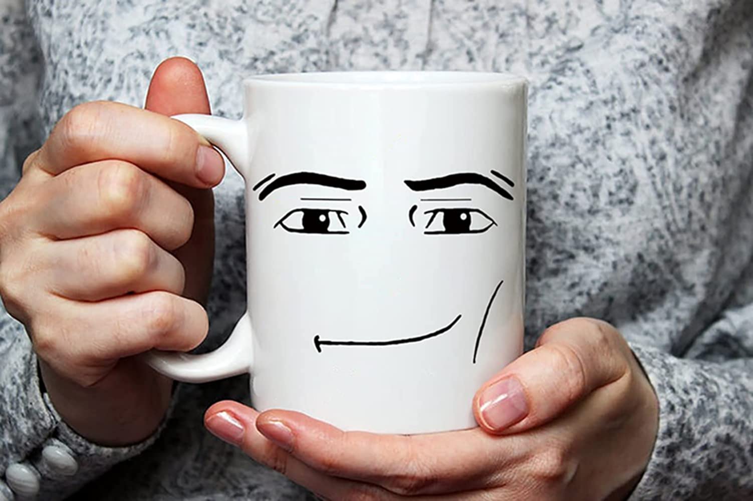 Fonhark handmade ceramic coffee mug handwash only