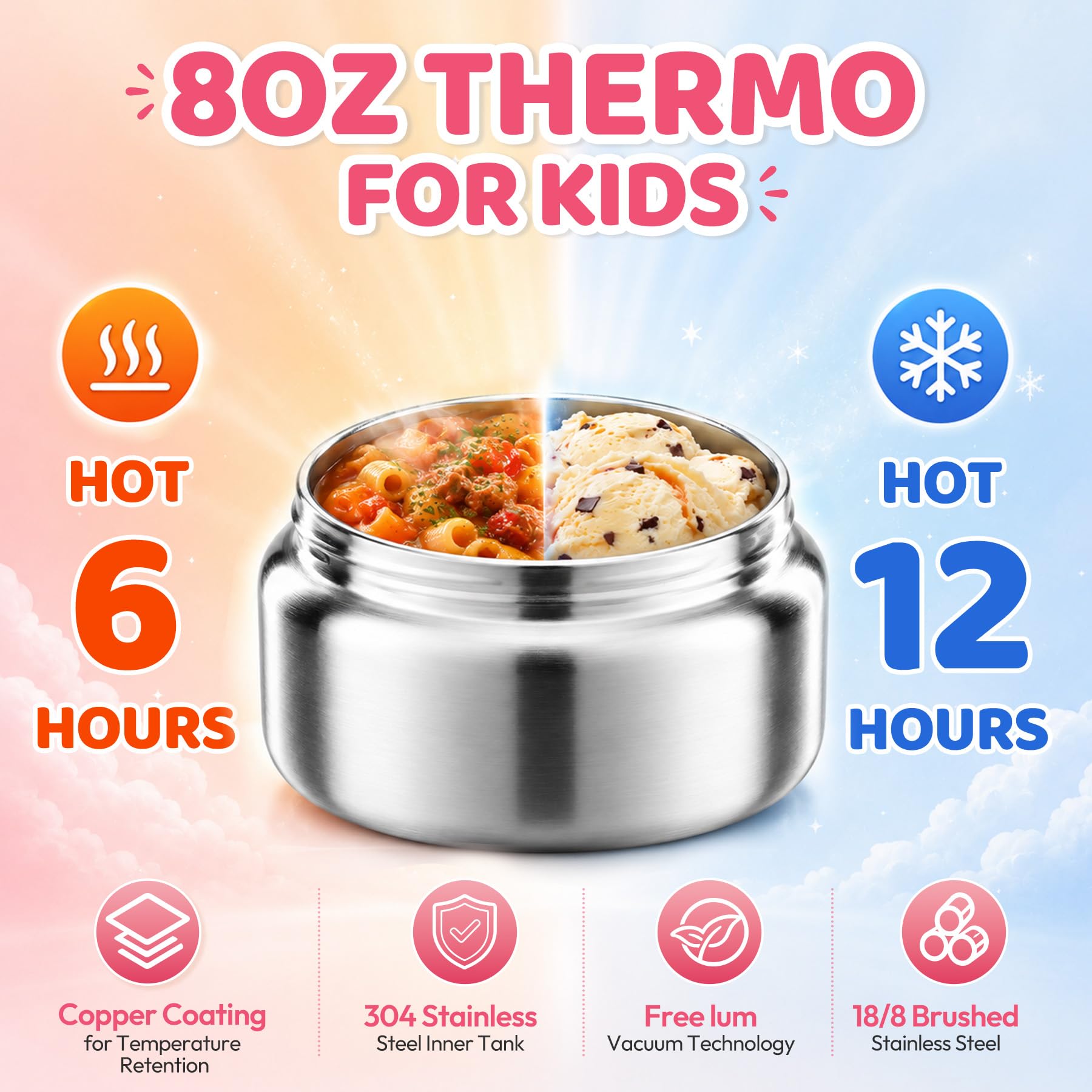 Includes spoon and fork cutlery for kids meals